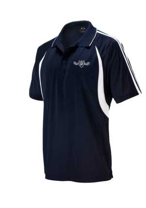 St Brendan's PE Polo Navy/White